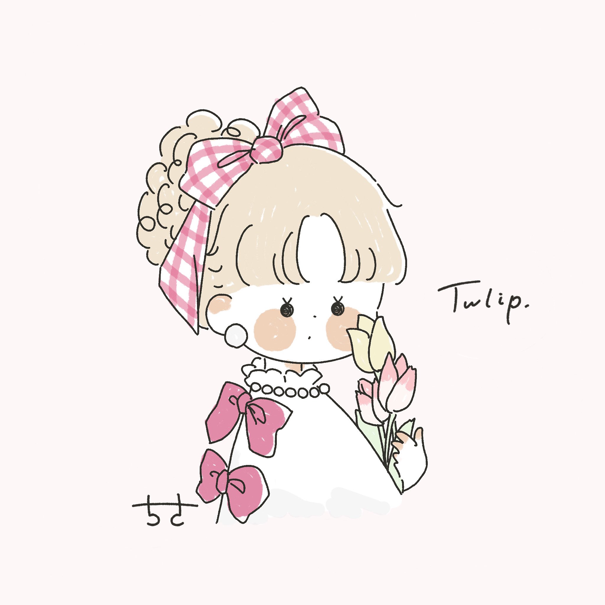 ちい　手描き　イラスト　リクエスト くぎばっと on X: 