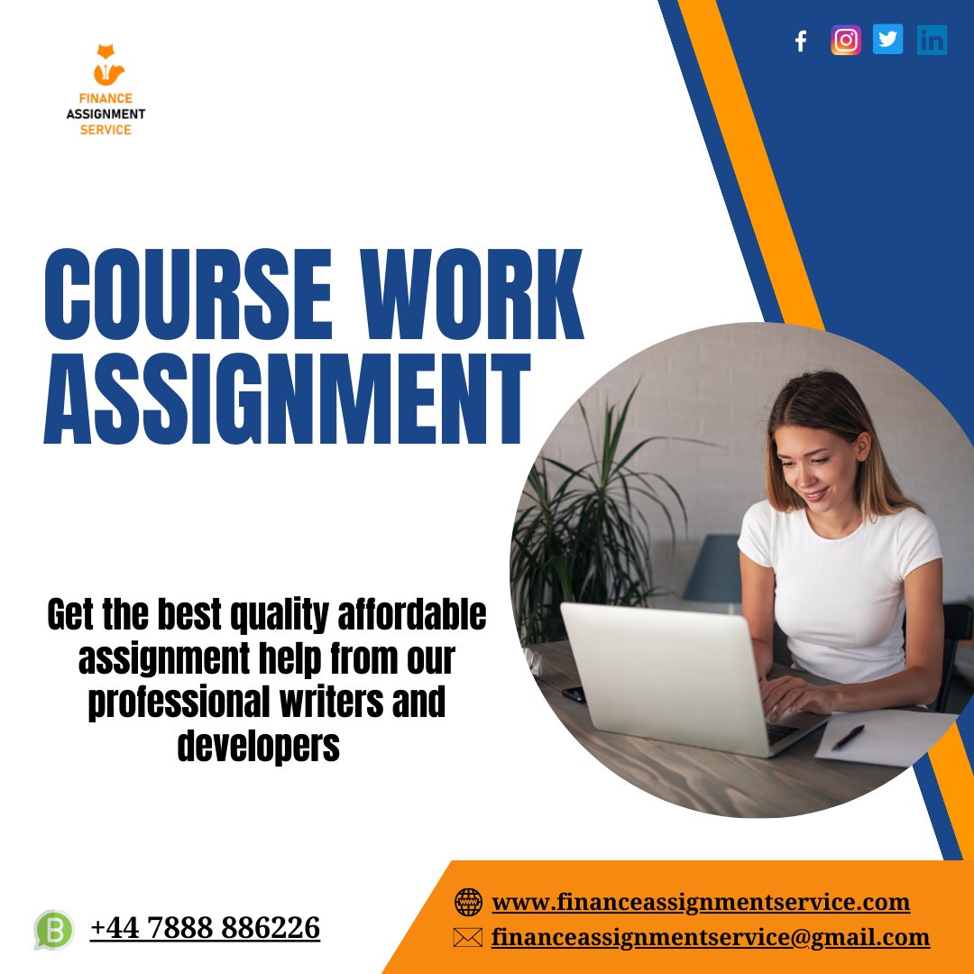 FinanceAssignm8's tweet image. Be confident! Because you choose our course work assignment help services. We prefer that you submit your assignment before the deadline. We firmly uphold our promises and never compromise on quality.
#Coursework #courseworkassignment #coureworkassignmenthelp
#writingassignment