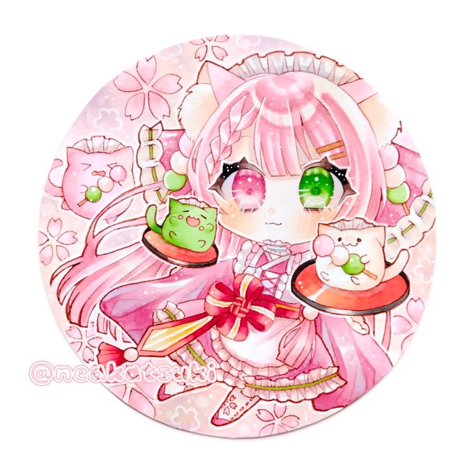 「ピンク髪 和菓子」のTwitter画像/イラスト(新着)｜3ページ目