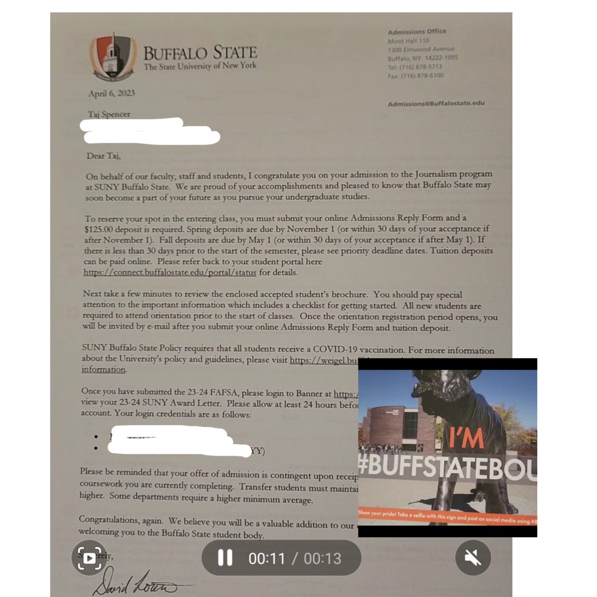kimsuimiki's tweet photo. Proud Mom Post!! ππ
Congratulations πΎππ to my baby @tj_bx for his acceptance into @buffalostate Journalism program!
You got thisβ¦ πͺπΎππΎπ¨πΎβπ https://t.co/w9u9dtdszU