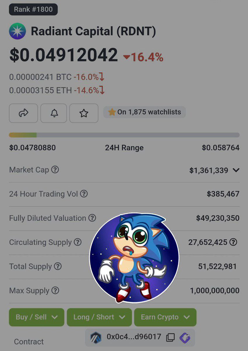 Sonic1000x's tweet photo. #RDNT $RNDT to fly high

The price is already x10 and the actual profit is more than triple excluding retroactive rewards.

Do you wonder why Sonic Clan always comes early?

The reason is here
👉 : https://t.co/34HvoYQHoe https://t.co/ZDRaxR2KKp