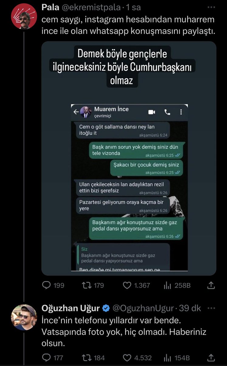 teyakkuzhaber's tweet photo. Oğuzhan Uğur, trollerin Cumhurbaşkanı adayı Muharrem İnce'yi karalamak amacıyla attığı bir iftiraya kayıtsız kalamadı ve yalanladı. https://t.co/6Udogs6YaM