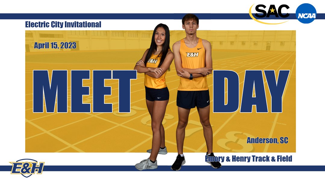EmoryHenry_XCTF's tweet photo. Meet Day πππ
π: Electric City Invitational
β°: 10:00am
π: Track and Field Complex
π«: Anderson University
π: Anderson, SC
β±: https://t.co/DTvrhbE9ut
#GoWasps | #StingersUp | #BlueCollarGoldStandard | #EHCXCTNF |#MakeSACYours | #SACWTF | #SACMTF | #NCAAD2 https://t.co/HWMCPseVTc