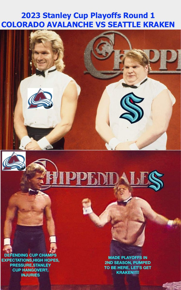 Let's get Kraken! 🦑⚓️

#nhlmemes #stanleycup #playoffhockey #nationalhockeyleague #seattlekraken #coloradoavalanche #snlmemes #chrisfarley #saturdaynightlive #90smemes #patrickswayze