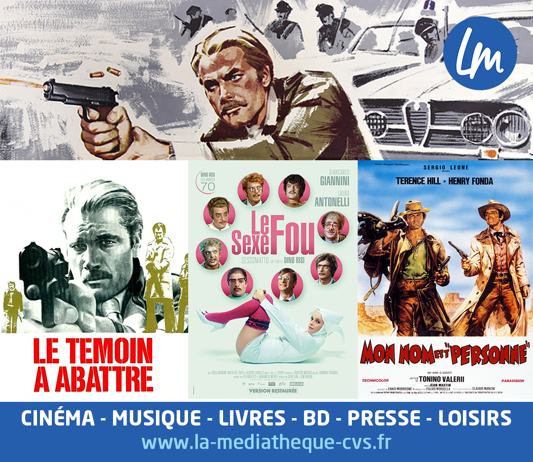 LM adore 1973 ! 3 films italiens de 3 réalisateurs qui excellent dans leurs domaines : « Le témoin à abattre »  de #EnzoGCastellari, « Le sexe fou » de #DinoRiso avec #LauraAntonelli et « Mon nom est Personne » de   #ToninoValerii lm-cvs.fr/ig7J lm-cvs.fr/7YEA