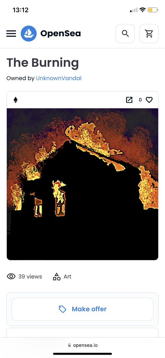 “The Burning” 

Owner - <a href="/SebOnez/">SebOne</a> 

#WorldArtDay ❤️👊🏽