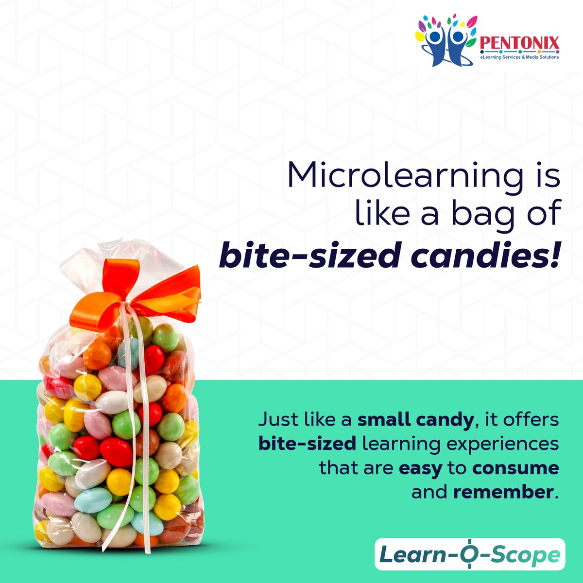 Pentonixelearn's tweet image. Big knowledge in small packages! Microlearning helps you level up your skills in no time! 
To know more, mail us on info@pentonix.co.in
#Microlearning #QuickLearning #PersonalGrowth #LearningMadeEasy #SkillBuilding #MobileLearning #BiteSizedLearning #Pentonix #PentonixELearning