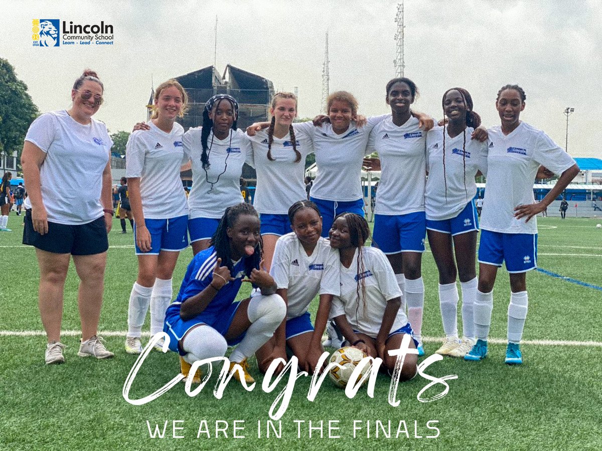 We made it to the finals at the ongoing WAISAL High School Soccer Tournament.
LET'S GO LIONS, LET'S GO!!!

#lcsghana #WAISAL #WAISALSoccer2023 #lagos #football #sports #sportsmanship #hssoccer #ladies