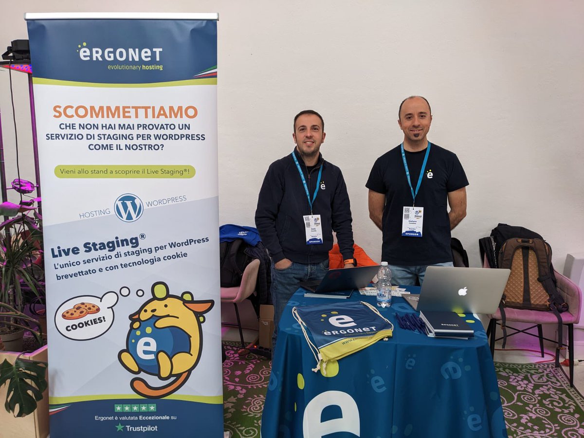 WordCampTRN's tweet photo. Grazie a @Ergonetsrl https://t.co/NLRu0QX9zR
