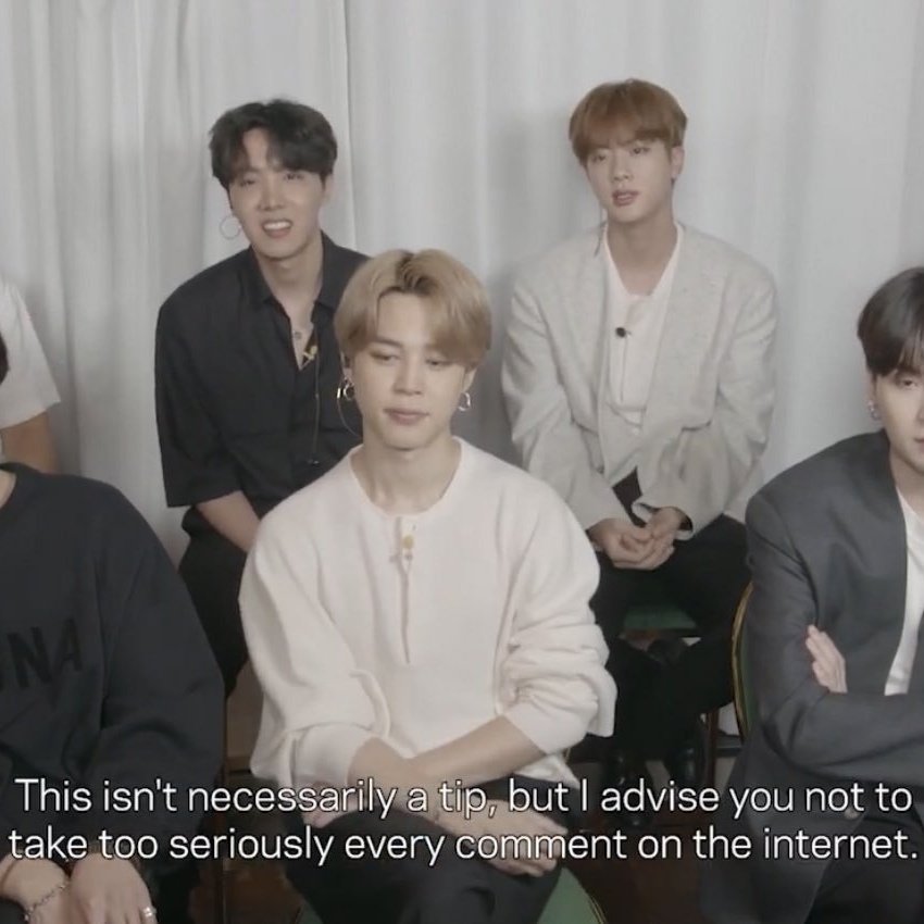 seokjinmylabsss's tweet photo. “I advise you not to take too seriously every comment on the internet, people can criticize for many reasons, maybe they're jealous, or have different tastes from yours. You'll lose what you want to do if you try to satisfy everyone else.” - kim seokjin https://t.co/isNntikiC8