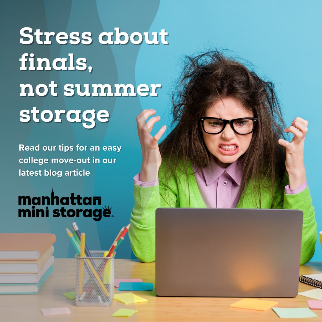ManhattanMini's tweet image. Stressed about college move-out day? Check out our latest blog with tips and tricks for stress-free student storage solutions. From packing to moving to storage, we&apos;ve got everything to make move-out day a breeze: bit.ly/3Z2UJcC

#NYCCollegeStudent #StudentSolutions