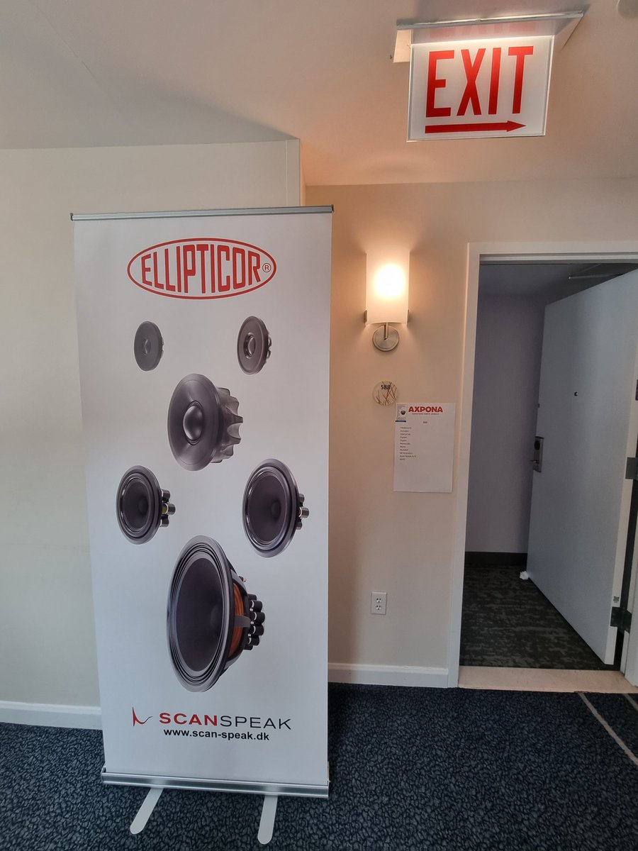 frankhasselriis's tweet photo. Scan-speak at Axpona, Schaumburg,  Chicago. 🇺🇲

Day 2 😊 Come meet us in room 588.

https://t.co/0Kcvi2pdbl 

#Madisound #ScanSpeak https://t.co/YzRug2TXrm