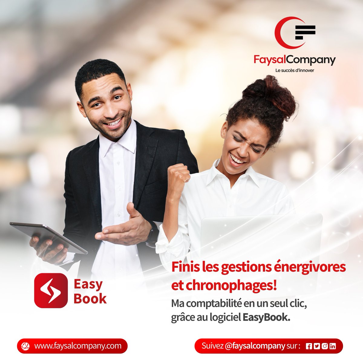 FaysalCompany's tweet photo. Easy Book vous faira gagner du temps :
- Boostant ainsi la productivité de votre entreprise
- Gage incontestable de votre professionnalisme
- Un pas de géant de votre start-up & PME
Stock, Achats,Inventaire,Rapports, Facture en des simples clics
#FaysalCompany #EasyBook https://t.co/qFsrw0SZ4m