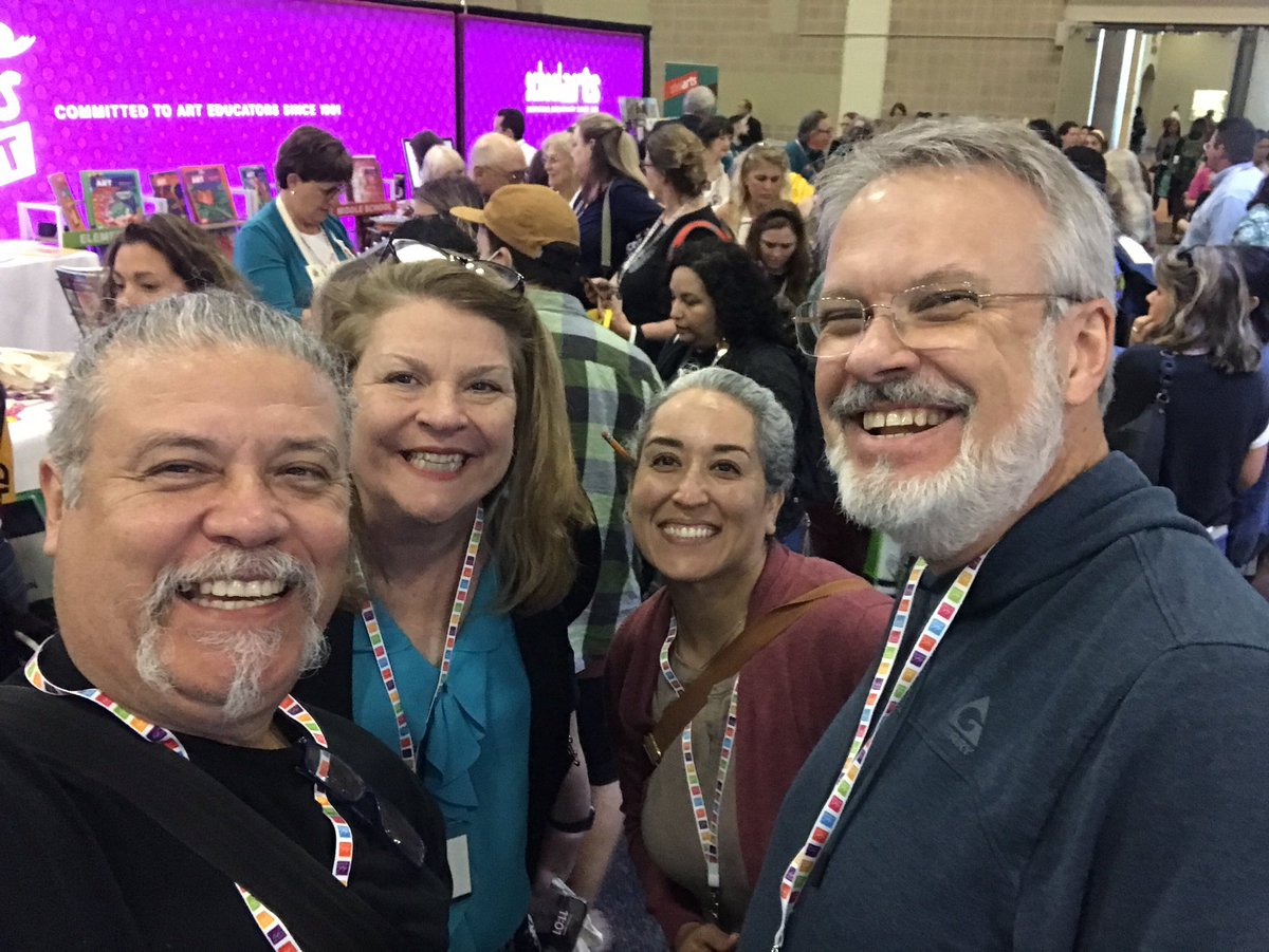 ValsArtClass's tweet photo. At my presentation to the NAEA National Conference with my art peeps and our new Superintendent Dr. John Craft!!!! #northsidefinearts #NorthsideForAll #arted #publicschools https://t.co/3F30JrTnzS