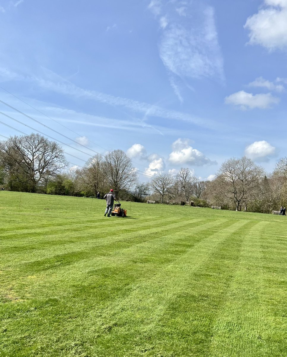 KingstonLacyCC's tweet photo. We held our 2nd get set weekend of the season today and managed to make hay while the sun shined - fingers crossed for a few dry weeks to help out all the cricket clubs across the UK!

#EnglandCricket #DorsetCricket #VillageCricket https://t.co/q48HdilMgO