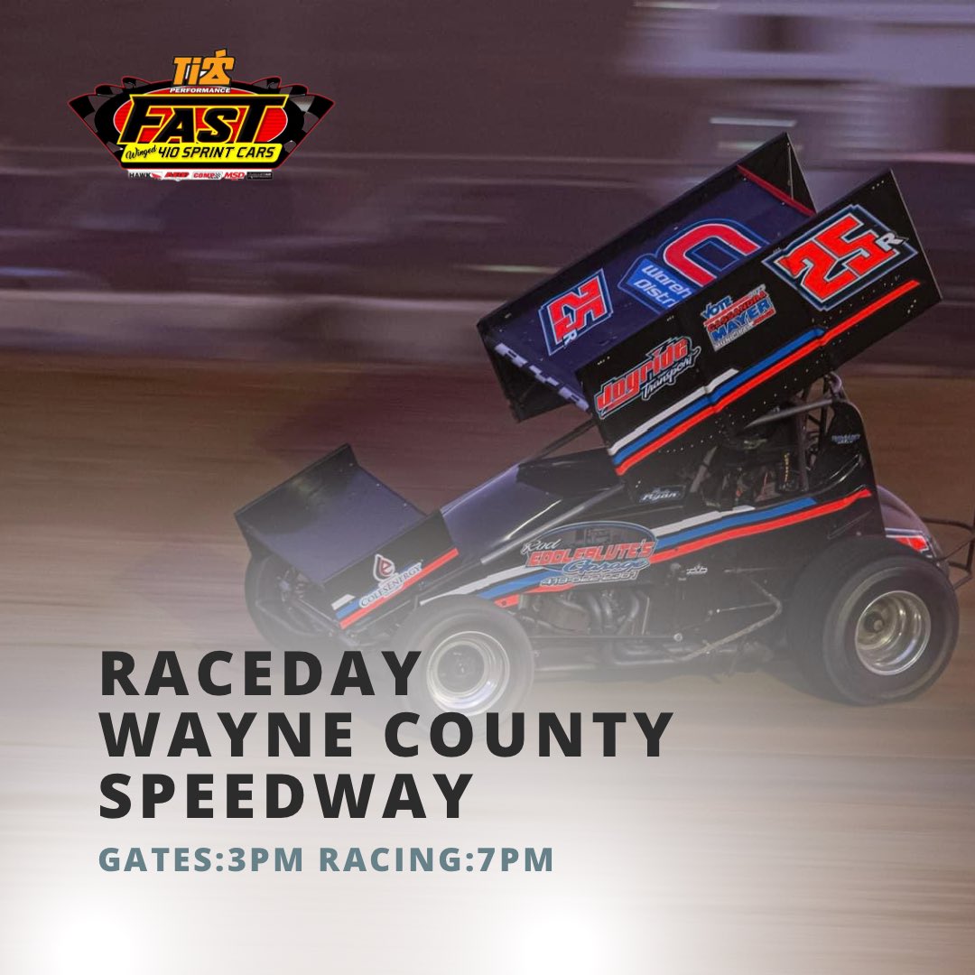 The Motorsports team will be making their way to <a href="/wcsohio/">Wayne County Speedway</a> for the first time this season to compete with the <a href="/FASTseries/">FAST Series</a> series. 

📺: <a href="/WatchTheCushion/">The Cushion</a> 
⏱️: <a href="/MyRacePass/">MyRacePass</a> 

Thank you to all of our sponsors