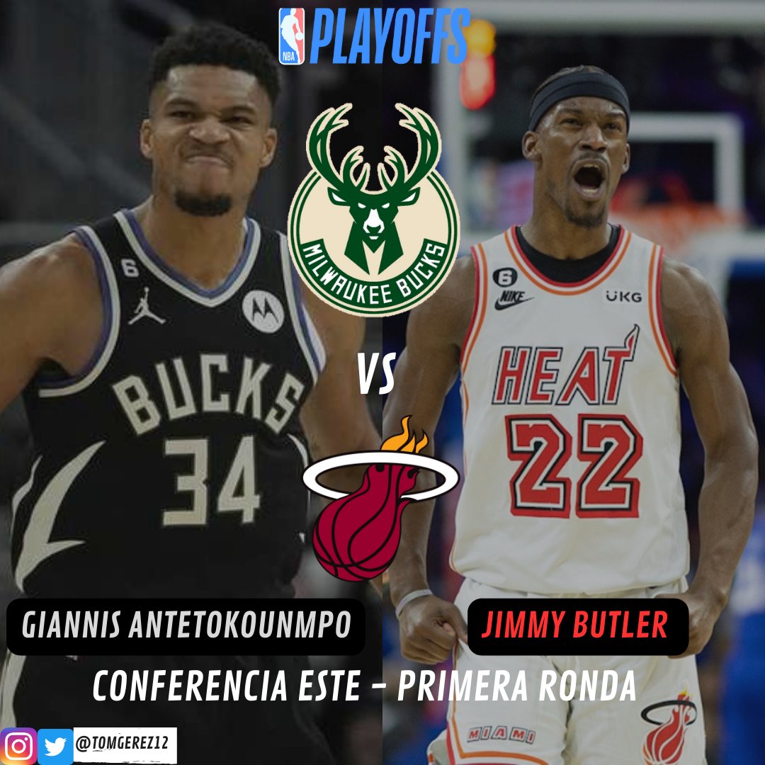 tomgerez12's tweet photo. ¡COMIENZAN LOS PLAYOFFS DE LA NBA! 

Hoy, comienza oficialmente la parte definitoria, entretenida, y más increíble de la NBA: los Playoffs. Acá te dejo los partidos de la Primera Ronda.

Conferencia Este: 

#nba #NBAPlayoffs #NBAxESPN https://t.co/OdzKrG3OWg