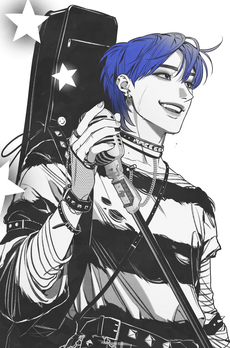 seonsam3's tweet image. 파란머리 락스타