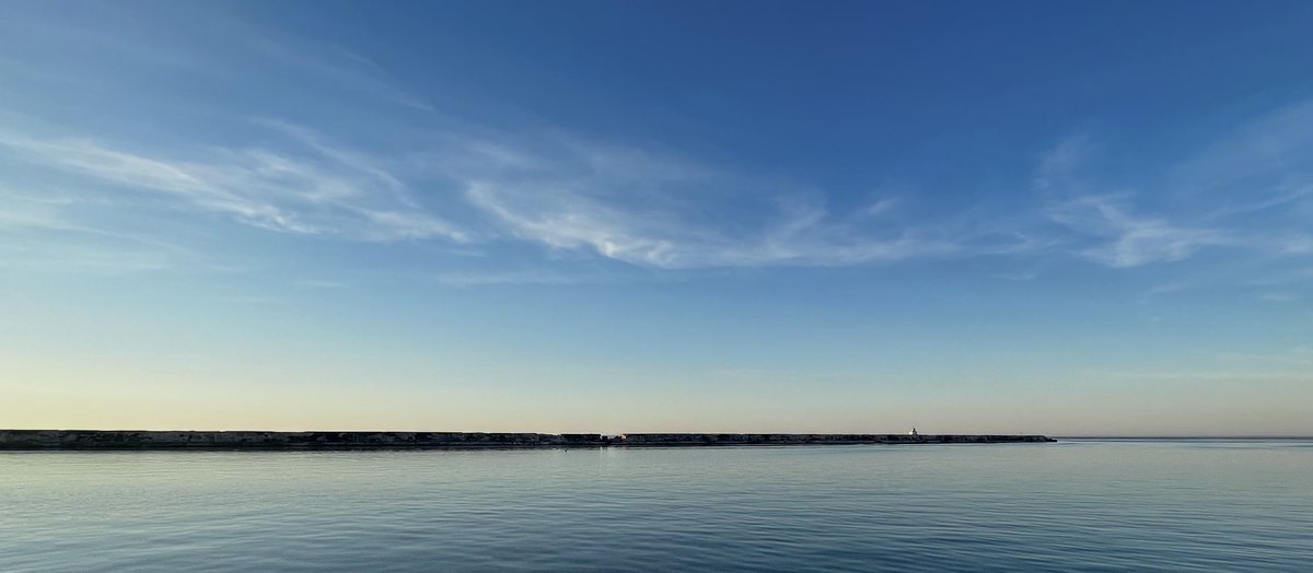 Good morning from Oswego NY. West Pierhead Lighthouse. Taken last evening before sunset. Phone photo.