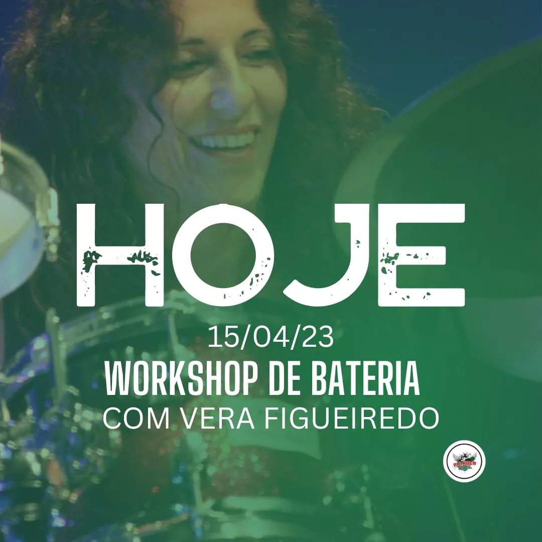 HOJE! 🥁 

Workshop com a baterista Vera Figueiredo no Palhoça DRUM FEST! 

15/04 – 17h Clube 7 de Setembro Rua Cel. Bernardino Machado, 94

AMANHÃ 16/04 – 15h Apresentação com cerca de 150 bateristas tocando juntos! Praça do Espelho D’água  

#verafigueiredo #palhocadrumfest