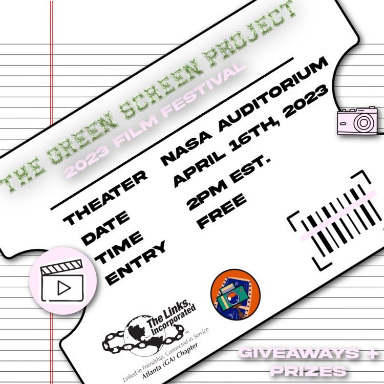 AtlantaLinksInc's tweet photo. 🚨ONE DAY AWAY 🚨

Tune into Facebook Live TOMORROW @ 2p for the 2023 Green Screen Project Film Festival!

Link to Film Festival Registration : 
https://t.co/nY0CsVtCVx 

Link to Facebook Live:
https://t.co/fltPCCOLdw

#GreenScreenProject  #AtlantaLinksInc 
#SALinksInc #LinksInc https://t.co/u921A0d8CY