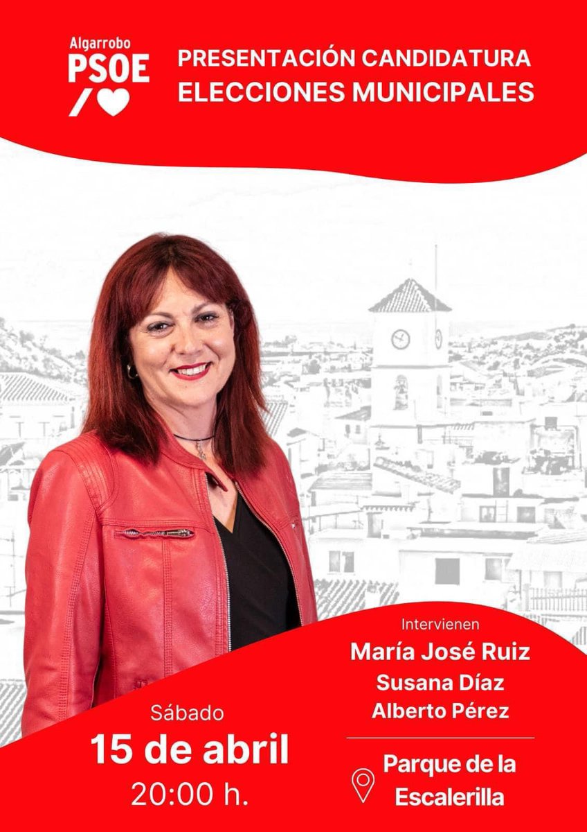 🚨Esta tarde a partir de las 20h podrás seguir, por vídeo en directo desde este perfil, la intervención de Susana Díaz desde el Parque de la Escalerilla de Algarrobo (Málaga).
#APorEl28M