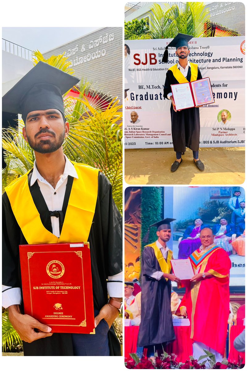 RathodKiran_05's tweet image. Determination and hard work aided me in achieving this wonderful honor. I am overjoyed to announce that I have graduated Bachelor's in Electronics and Communication Engineering from SJB Institute of Technology (VTU).
#Classof2022 #graduation
#ECengineering #sjbit #vtu