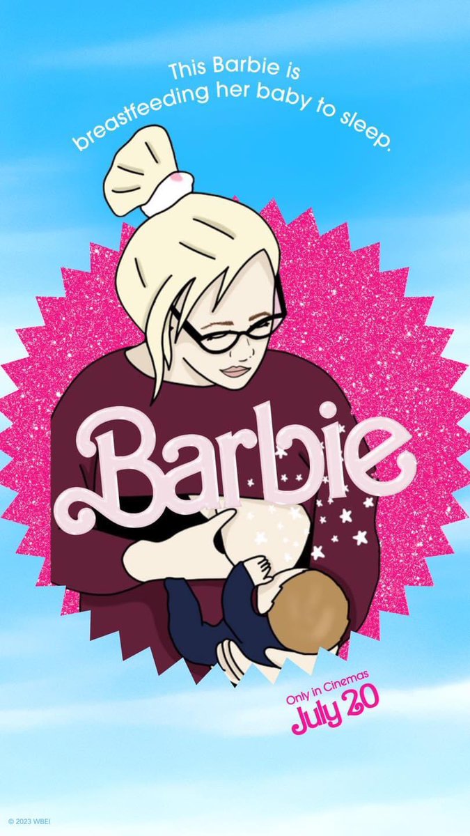 Love this breastfeeding barbie 🥰 #barbie #breastfeedingmama