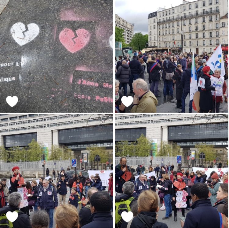 Parents94's tweet photo. ✊Ensemble pour défendre l’école publique à Bercy💰!
👏Un beau rassemblement : enseignants du 1er/2nd degré,AESH, parents,élus unis contre la casse de l’école publique💔
100aines de💔pour dénoncer les maux de l’école
#CoeursBrisés 
#DuFricPourLEcolePublique #JaimeMonEcolePublique https://t.co/k5jo7MwKqc