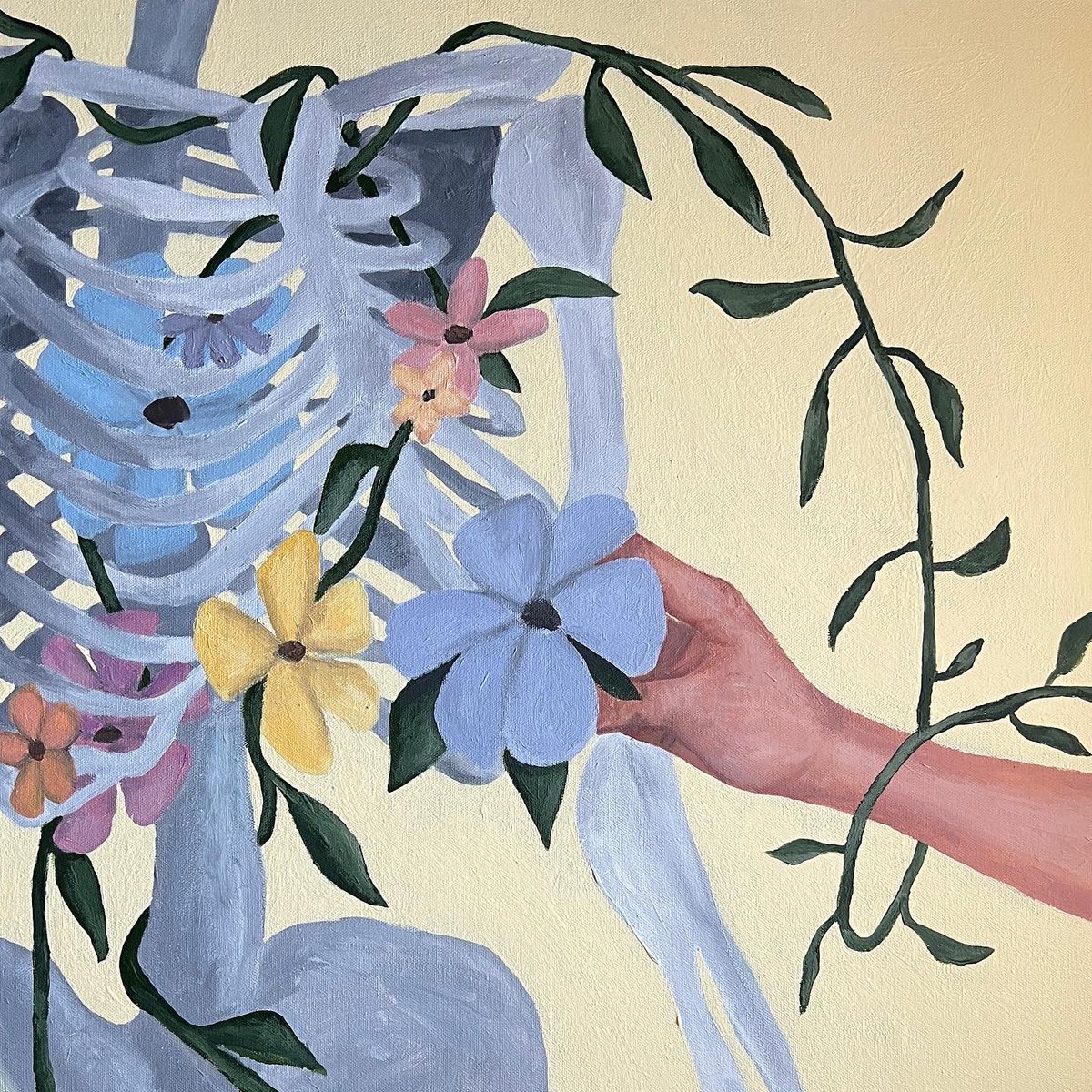 ‘Botanical Bones’
Acrylic on 24” x 24” Canvas