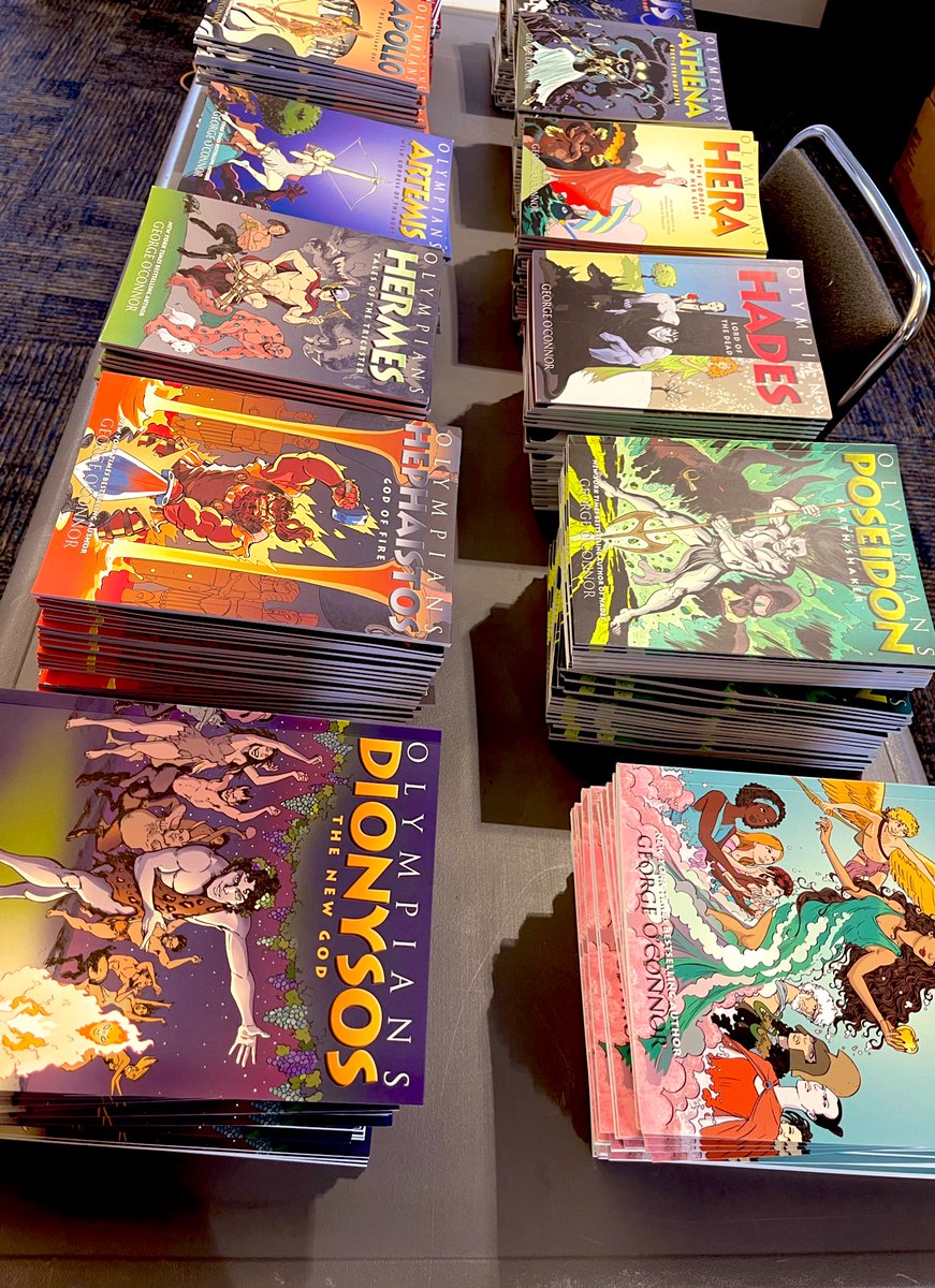 AuthorsUnlim's tweet photo. Authors Unlimited starts in one hour! So many books waiting to be signed by the authors! #AuthorsUnlimited https://t.co/1D0oU4Qxvn