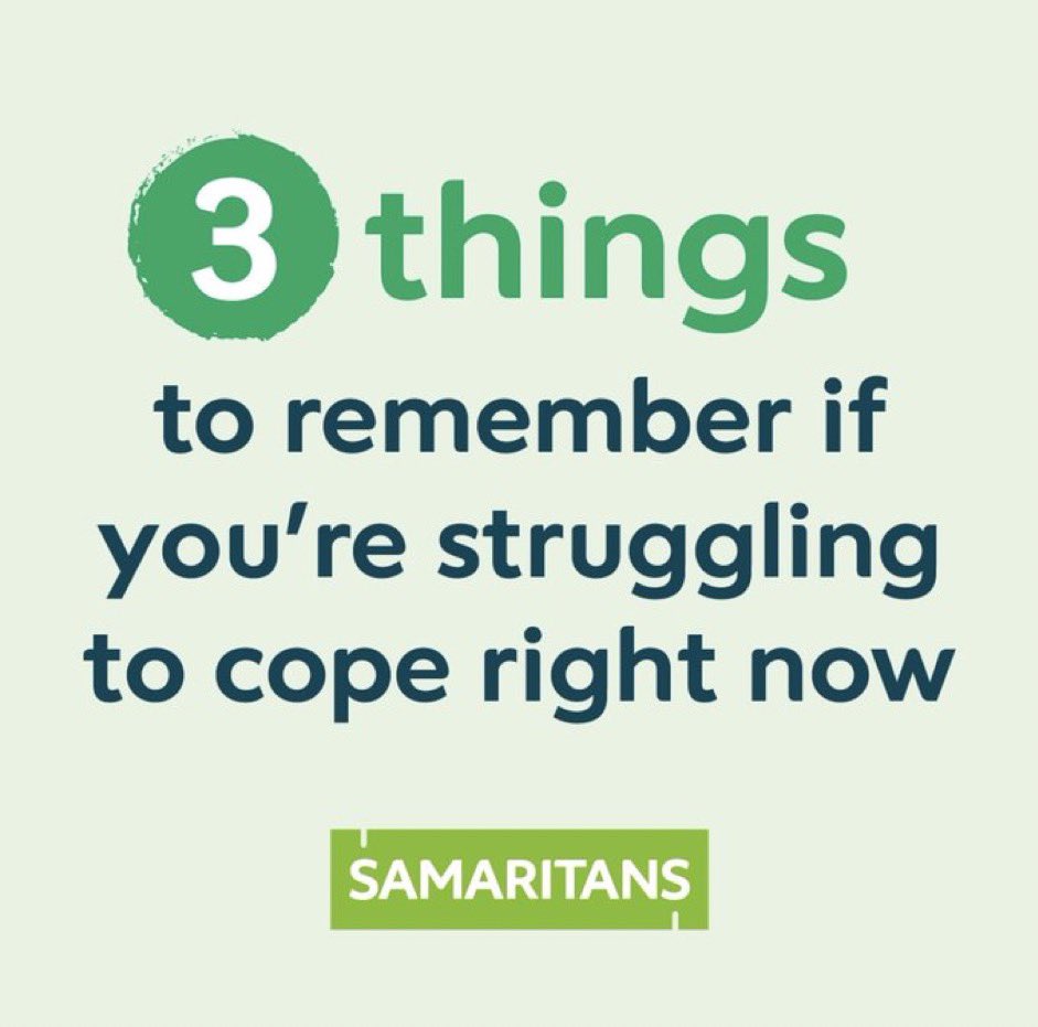 MansfieldSams's tweet photo. See the tips from @samaritans if you are struggling to cope 👇 https://t.co/SYgSJJ6pme