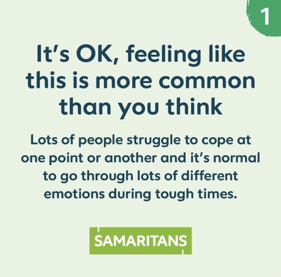 MansfieldSams's tweet photo. See the tips from @samaritans if you are struggling to cope 👇 https://t.co/SYgSJJ6pme