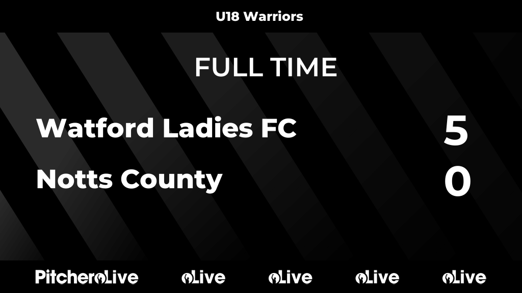 FULL TIME: Watford Ladies FC 5 - 0 Notts County
#WATNOT #Pitchero
pitchero.com/clubs/watfordl…