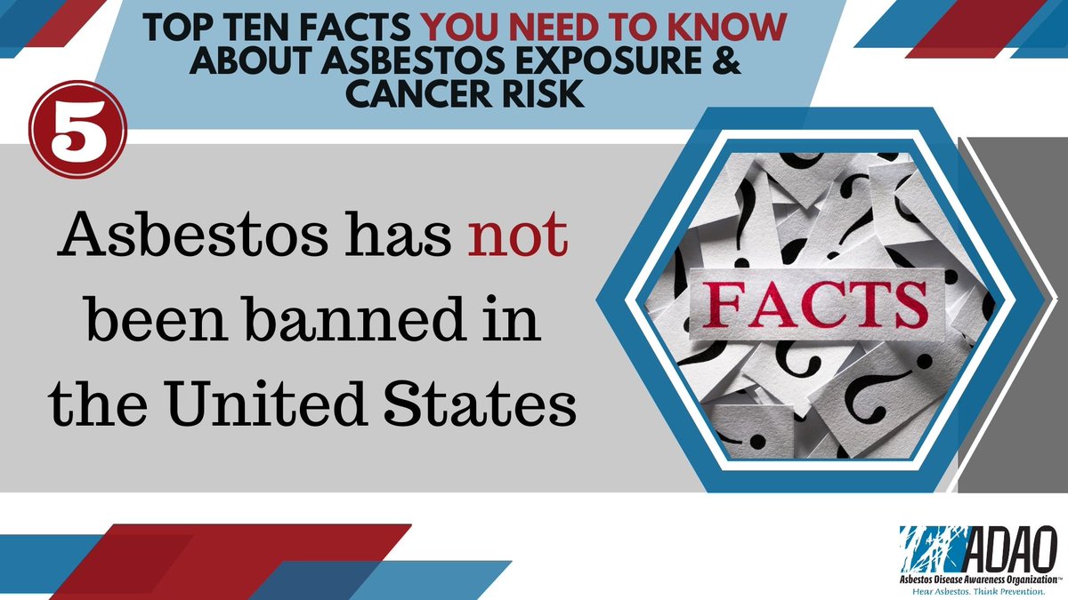 #Asbestos has not been banned in the United States. #mesothelioma