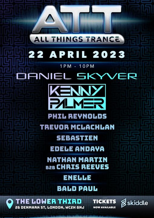 Really looking forward to playing at All Things Trance next Saturday. The event is nearly sold out. A few tickets left. Hope to see some of you there 😀 skiddle.com/whats-on/Londo…