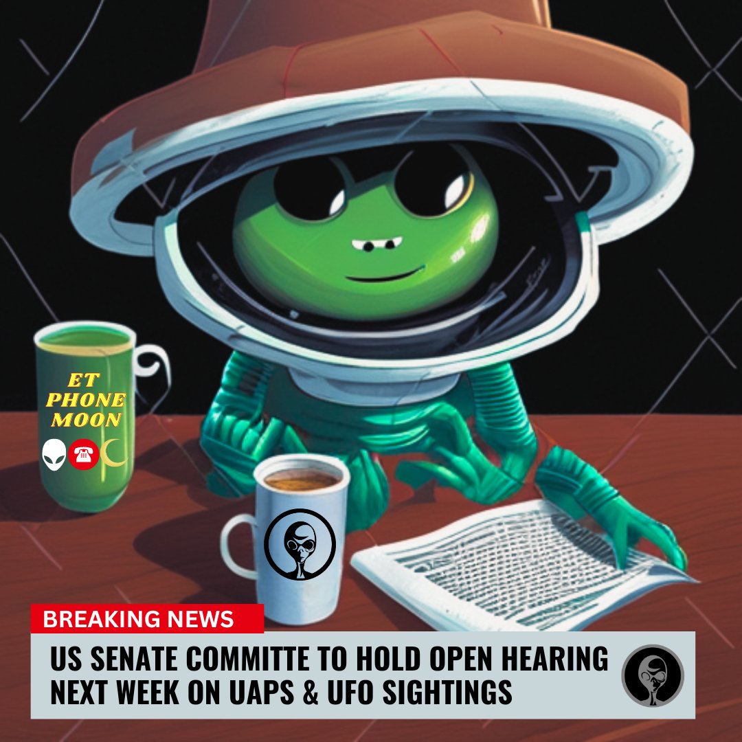 BREAKING: UAP & UFO HEARING HAPPENING NEXT WEEK 👽

THE $ET MOTHERSHIP IS READY FOR ANOTHER JUMP TO THE MOON 🛸

#MEMECOIN #ETH #ET #THEONEQUESTION #ALIEN #UFO #ufotwitter #SENATEHEARING #SPACEFORCE