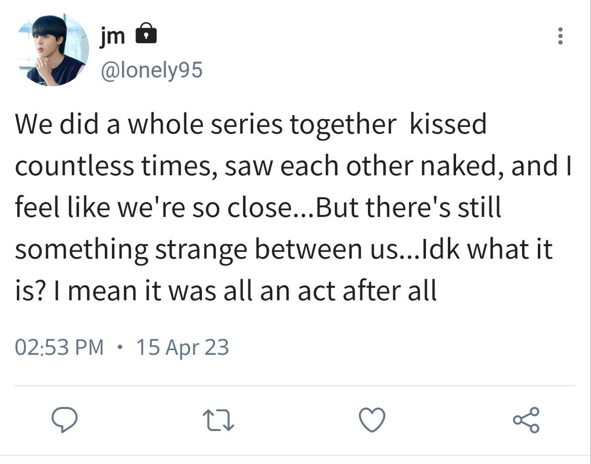 jm95lovely's tweet photo. #jikookau Jikook is R̶e̶a̶l̶ ♡

Actors Jkk are close friends, but they're not gay. Their company just aired a BL series with them as leads and fans now ship them irl. 

But they're not gay...

Said company asks them not to deny any rumor for promotion. But they're not gay... https://t.co/4FCukfI2DH