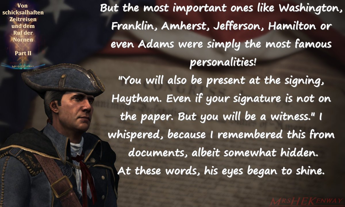 Mrs_H_E_Kenway's tweet photo. 4/4
#Timetravel #WritingFanfiction #Writingcommunity #Virginia #JamesRiver #AssassinsCreed3 #AssassinsCreedRogue #18thCentury #NorseMythology #Jackdaw #London #EdwardKenway #EdwardJr #Odin #MistressKenway #VonschicksalhaftenZeitreisenP2 #Frankreich #Versailles #Creedcommunity https://t.co/fKXsvuD7ii