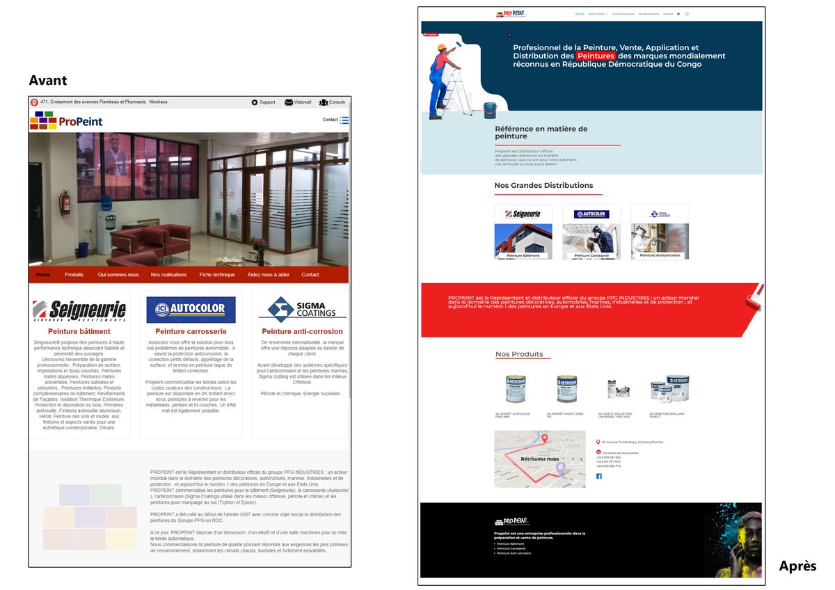 yvon_flour's tweet image. ça fait toujours plaisir de finir avec un projet.
#refonte du #website propeint.com
#Wordpress