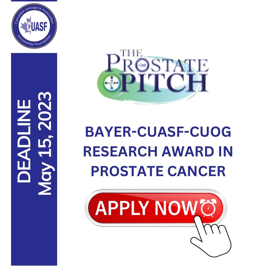 CanUrolAssoc's tweet photo. ⚾️ The Prostate Pitch ⚾️ #CUASF
Proudly supporting The Innovation in Prostate Cancer Research Award to further research in PC to improve the lives of Canadian men who are affected by this condition.
Apply NOW! https://t.co/OBhbwymxoL
@WesKassouf
@RHamiltonUrol
@Bayer https://t.co/hBQLjkbzeH