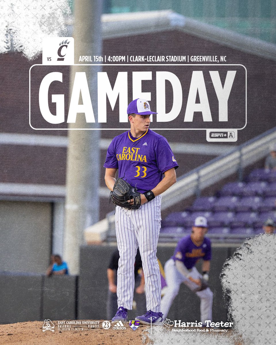 ECUBaseball's tweet photo. It’s a beautiful day for some baseball 🤟 https://t.co/1Kh9HgeAaf