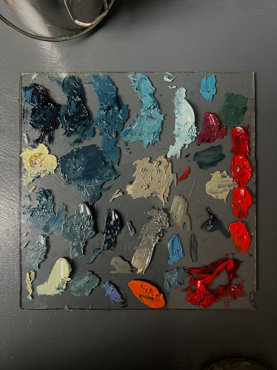 The painting                      The palette