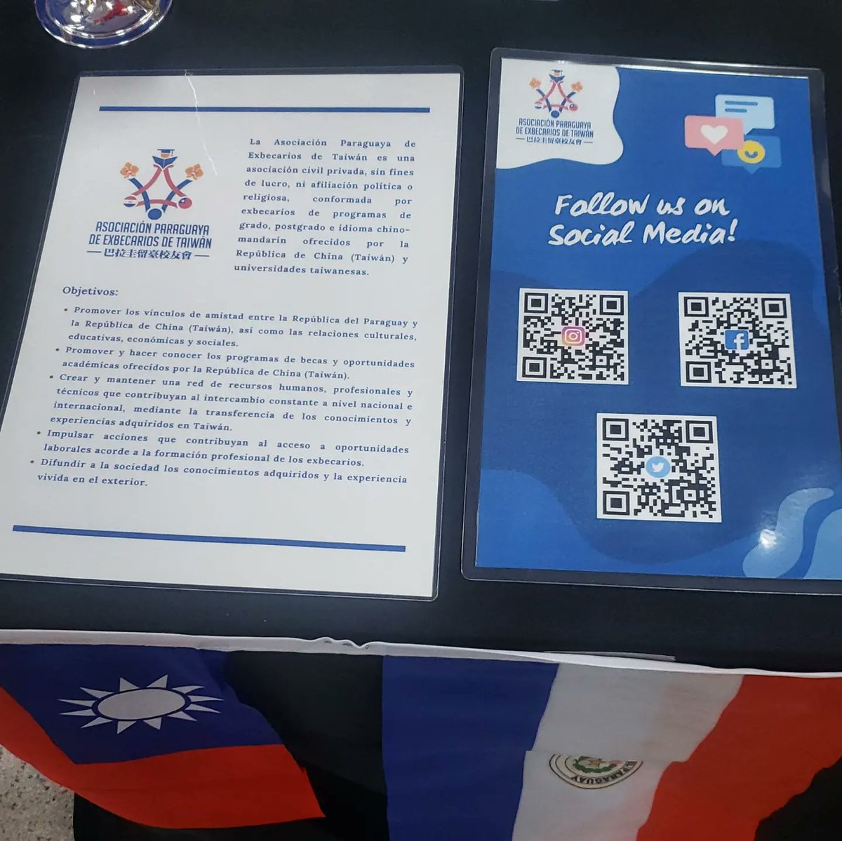 Aso_Taiwan's tweet image. Estuvimos con la @TW_Paraguay en la sexta edición de la Feria #MOBE de la @fpuna 🇹🇼🎓🤩

Gracias a todos por visitarnos para conocer las oportunidades de #becas ofrecidas por #Taiwán. ❤
 
Agradecemos también por este espacio que hace posible cumplir sueños. 🥰🧳🌏