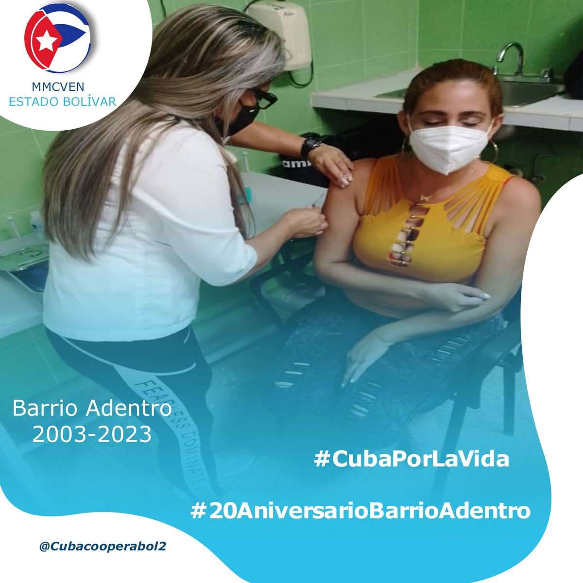 A través de la Misión Barrio Adentro, miles de venezolanos han sido atendidos de forma gratuita en todo el territorio nacional. #20AniversarioBarrioAdentro #CubaPorLaVida #CubaCoopera <a href="/cubacooperaven/">Brigada Médica Cubana en Venezuela</a> <a href="/MINSAPCuba/">Ministerio de Salud Pública de Cuba</a>
 <a href="/japortalmiranda/">José Angel Portal Miranda</a>