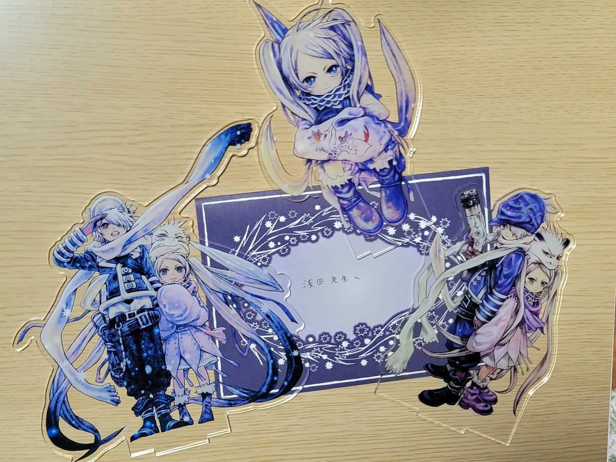 shinha0720's tweet photo. 先生初めて観れて嬉しかった!!
先生めっちゃ足細い😂😂
気づけばA5カードコンプしてしまった🤣
テガミ直接渡せてよかった✨読んでくれるといいな💭
#浅田弘幸
#浅田弘幸画業35周年記念原画展 
#浅田弘幸博多巡回展 https://t.co/86OSBK6jwZ