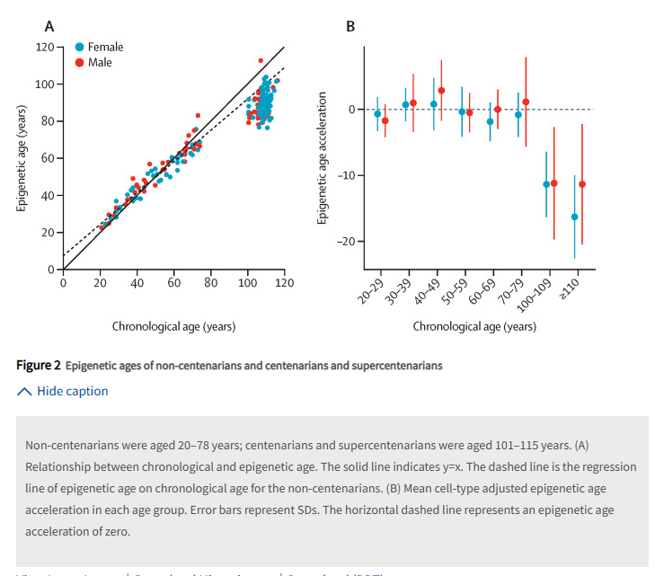 agingroy's tweet photo. Japanese supercentenarians (101-115 yrs) study reveals #longevity #epigenetics goldmine! 

557 youthful CpG sites combat cancer & promote brain health, while 163 advanced sites foster anti-inflammatory TGF-β signaling.

Embrace the balance for healthier & longer life.

Epigenetic profile of Japanese supercentenarians: a cross-sectional study - The Lancet Healthy Longevity