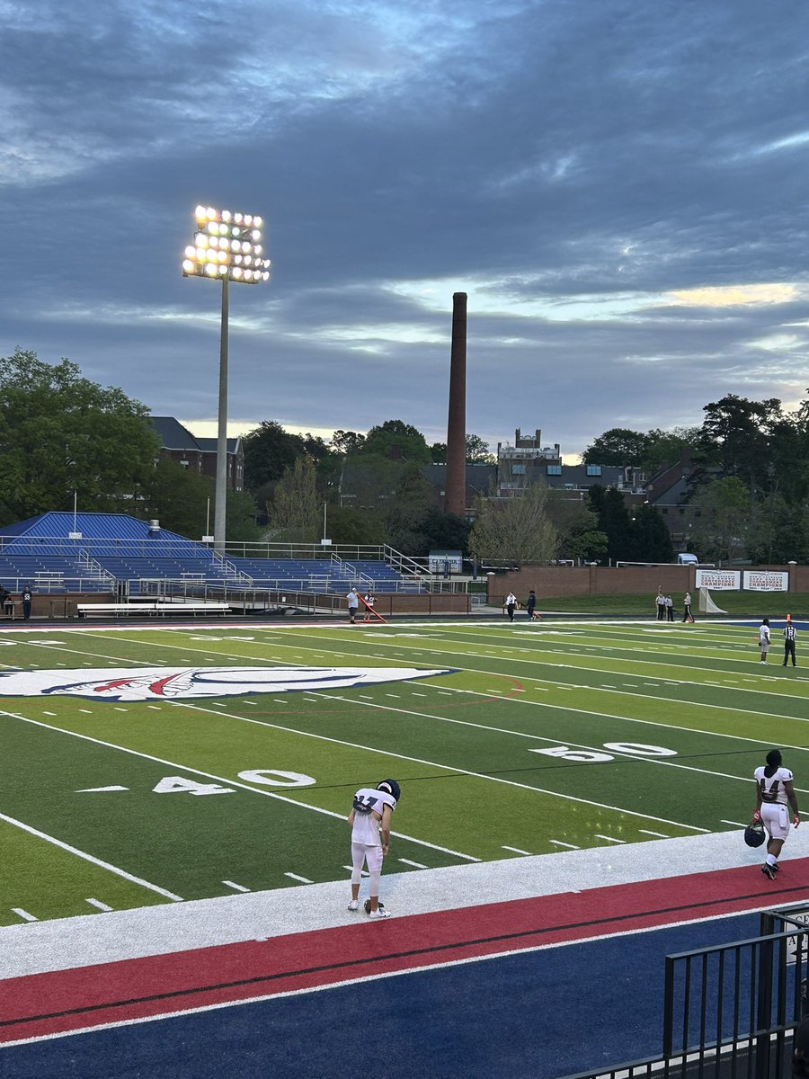 Had a great time down @CatawbaFootball spring game yesterday! Thank you @CoachVellucci for the invitation! @Coach_BCollins @Coach_LowmanES @CoachWhitt72 @ES_CardinalsFB