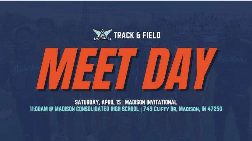 GoThrival's tweet photo. Track &amp; Field heads to Madison this morning, looking for another great showing.

🆚️ Madison Invitational 
🕐 11:00AM
📍 743 Clifty Dr, Madison, IN 47250
@ThrivalIndy @IPSAthletics @Darren_M_T 

#flyaviatorsfly ✈️ https://t.co/mKnIuQWlON
