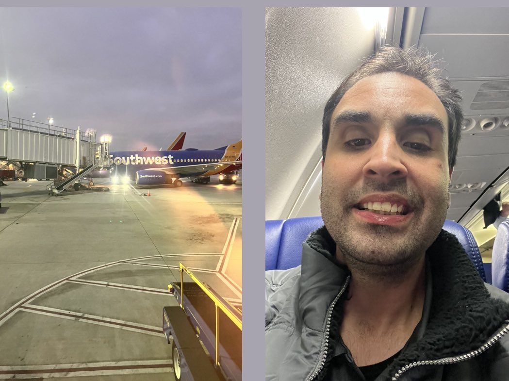 Check out DJ Alex Reyes #djalexreyes on board @SouthwestAir #Southwestairlines flight 2734 to #OrangeCounty to have a wonderful vacation @Disneyland #Disneyland for the 1st time back in 20 years this morning @FlySJC located in #SanJose #Southwestheart #vacationmode
